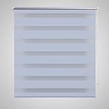 Furnituredeals Seitenzugrollos Doppelrollo 120 x 175 cm weiss Material£º100% Polyester Springrollos