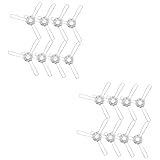 Homoyoyo 40 Stück Lampenschirm-Federhalterung Clip-Halter Glashalter Glas-Pendelleuchte Metall-Halterung Lampenfassung Halterung Clip Auf Lampe Pendelleuchte Schirm-Clips