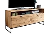 Woodroom Siona TV-Kommode, Eiche massiv geölt, BxHxT 120x57x40 cm