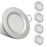 LED Möbeleinbauleuchte 12V 3,5W 3000K Warmweiß G4 LED 12V 300LM Leuchtmittel Möbel Einbaustrahler, Dimmbar 4er Set