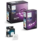 Philips Hue Bluetooth Lightstrip Plus White & Color Ambiance 2m Basis Set + 1m Erweiterung + Bridge