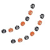 ABOOFAN 2 Stück Halloween-Kürbis-Blumenvorhang Halloween-Party-Dekoration Halloween-Verzierung Halloween-Ornament Zum Dekorieren Von Fensterpapier Orangefarbenes