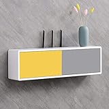 An der Wand montierter TV-Schrank, Wandregal, schwimmendes Regal, hängendes TV-Konsolen-Set-Top-Box-Aufbewahrungsregal für Wohnung, Wohnzimmer, Schlafzimmer/E / 70 x 20 x 13 cm/70 x 20 x 13