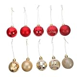 NOLITOY 1 Set Christbaumkugeln Christbaumschmuck Tanzparty-Dekorationen Weihnachtsdekoration Bruchsichere Weihnachtskugeln Christbaumschmuck Ornamente Weihnachtsschmuck