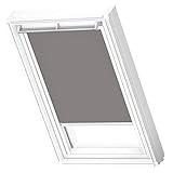 VELUX Original Dachfenster Verdunkelungsrollo, FK06, Grau, mit Weißer Führungsschiene