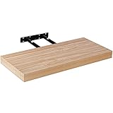 STILISTA Wandregal Volato, freischwebend, Farb- & Größenwahl, 50 cm Holzdekor-hell
