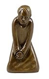 Moderne Kunst Skulptur - Bronzefigur - Der Zweifler (1931) - signiert - Ernst Barlach Figur - Güstrow - Bildhauer