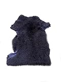 Zerimar Teppiche aus natürlichem Lammfell, doppelt gefärbt, Maße: 65 x 50 cm, 4,5 Füße, Hochflorteppich, Teppich für Haustiere mit langem Flor | Fellteppiche für Tiere