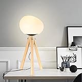 Tischlampe Stehlampe Stativ-LED-Stehlampe Moderne Holz-Stehlampe, perfekt für Wohnzimmer, Schlafzimmer, Arbeitszimmer und Büro Stehleuchte, Tischlampe