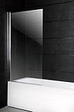 Art-of-Baan® Duschwand für Badewanne I 150 x 100 cm große Duschglaswand I Duschtrennwand für Badewanne aus 6mm dickem Sicherheitsglas I Hochwertige Duschabtrennung I Badewannenaufsatz