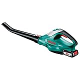 Bosch Akku Laubbläser ALB 18 LI (ohne Akku, 18 V, 1,8 kg, 210 km/h Luftgeschwindigkeit) Schwarz/Grün