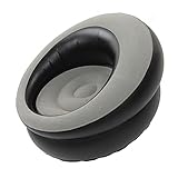 Aufblasbarer Stuhl, Sofa, Aufblasbarer Sitz, Gaming-Liege, für Drinnen und Draußen, Camping, Garten, Stilvolles Rotes Design, Weiches Plüschgewebe, Einzeln Wohnzimmer (Grau)