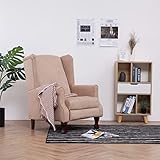 Chusui Ruhesessel, Ohrensessel, Kinosessel, Tv Sessel, Lesesessel, Sessel Schlafzimmer, Einzelsofa, Kino Sessel, Creme Stoff