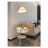 GRFIT Nachttisch Intelligenter Nachttisch mit Licht, kabelloses Aufladen, moderner Nachttisch, Schlafzimmer, Beistelltisch, Sideboard Nachtschrank Nachtkommode (Color : A)