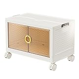 SUYUDD Große Kunststoff-Aufbewahrungsboxen mit Deckel, Faltbare Unterbett-Aufbewahrungsboxen, Kleiderschrank-Aufbewahrungs-Organizer, ideal für Schlafzimmer, Büro, Küche