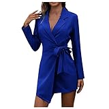 Leo Kleid DunkelgrüNes Kleid A Linie Brautkleid WeißEs Kleid Boho Kleid Damen Kleid Schwarz Elegant Abschlusskleider Rot Blaue Cocktailkleider Kleid A Linie Festlich Kleid Mit (1-Blau, XXL)