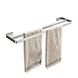 SHJICH-bathroom Bad doppelt gebürstet Handtuchhalter aus Edelstahl 304 Handtuchstange (größe : 80cm)