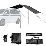 THAUMIFY Sonnensegel für Wohnmobile, Polyester, Universal-Markise, Sonnendach, Sonnenschutz, Komplett-Kits für Camping, Anhänger, Reisen, Auto, Zelt, Unterschlupf, Van