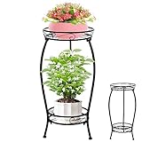 Metall Pflanzenständer, Stall Blumenständer, Pflanzenhalter für Garten, Heavy Duty Hohe Übertopf Halter für Innen- und Außen