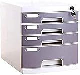 Abschließbarer Schreibtisch-Aktenschrank for das Büro mit abschließbaren Schubladen, niedriger Schrank, Aktenbüro-Aufbewahrungsschrank (Size : Medium 4)