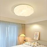 MGJXTWG Nordische modische Deckenleuchten, warme, romantische Deckenlampen, hohe Lichtdurchlässigkeit, Deckenleuchten, Kinderzimmerleuchte, Schlafzimmer, moderne, einfache cremefarbene LED-Beleuchtung