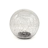 DARO DEKO Solar Kugel 20cm LED Garten-Beleuchtung Beet-Stecker Gartenlampe