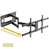 TV Wandhalterung Langer Arm 1015 mm , Schwenkbar Neigbar TV Halterung für 43-80 Zoll Flach & Curved Fernseher oder Monitor bis zu 50 kg, VESA 200x200-800x400 mm