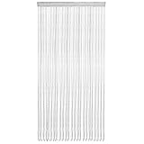 TITA-DONG Perlenvorhänge für Türen, 91,4 X 194,9 cm, Kristall-Quasten-Perlenvorhang, Dekorative Hängende Tür-Fadenvorhänge, Paneel für Flur, Eingangsbereich, Fenster, Heimdekoration(Weiss)