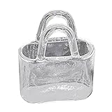 CIYODO Tragbare Glastasche Botanisches Dekor Pflanzenterrarium Pflanzendekorationen Für Töpfe Blumenschale Vase Maßstab 112 Aquarium Puppenhaus Fischglas Transparentes