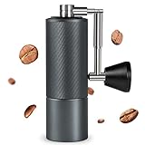 TIMEMORE Chestnut C2 FOLD Kaffeemühle Manuelle, Edelstahl Kaffeemühle mit kegelförmigem Mahlwerk, Handkaffeemühle mit klappbarem Griff, für Espresso bis French Press - Dunkelgrau