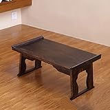 Klapptisch, Klapptisch Beistelltische Kleiner Couchtisch Klappbarer Schlafsaal-Betttisch Japanischer fauler Massivholz-Computertisch Lapdesks (80 * 44 * 36 cm) (68 * 34 * 29 cm)