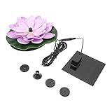 Yardwe 1 Set Solarbrunnen Blätter Dekor Künstliche Lilienblumen Außenbrunnenpumpe Künstliche Schwimmende Seerosenblätter Garten Lotuslampe Seerose Solarbrunnen Außensolarbrunnen LED