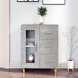 TALCUS Möbel mit Sideboard Beton grau 69,5x34x90 cm Engineered Holz