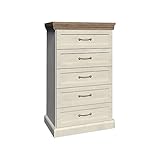 Furniture24 Kommode ROYAL KS5, Schubladenschrank, Schubladenkommode, 5 Schubkästen