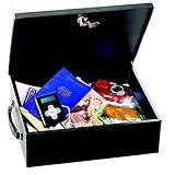 MASTER LOCK Geldkassette [Schlüssel] [Tragegriff] [Große] 7149EURD - Ideal für Geld, Smartphones, Ausweis