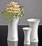 Sandra Rich Porzellan X-Vase 22 Weiss