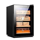 NOALED Zigarrenschrank, 50 Liter unabhängiger elektrischer Zigarrenkühler-Humidor, kompakte, feuchtigkeitsspendende Zigarrenhumidore mit konstanter Temperatur, mit Hygrometer und Touchscr