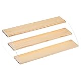 sourcing map Holz Acryl Gewürzregal 3 Tier Hölzerne Erhöhungen Anzeige Regal Organisator Acryl Anzeige Regal Rack für Torten Dessert Sammelfiguren Kosmetika Braun