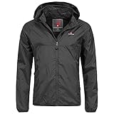 Höhenhorn Rigi Herren Regen Jacke Outdoor Rain Freizeitjacke Schwarz Gr L