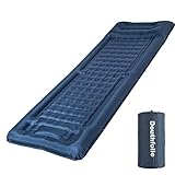 Douthfolle Isomatte Camping, 12cm Isomatte Outdoor Aufblasbare Isomatte Camping Matratze Isomatten mit Fußpresse Pumpe wasserdichte Aufblasbare Campingmatte für Wandern,Outdoor,Camping,Zelt,Reisen