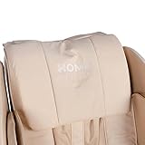 Home Deluxe - Massagesessel Siesta Beige V2 - inkl. komplettem Zubehör I Massagestuhl Relaxsessel mit Wärmefunktion