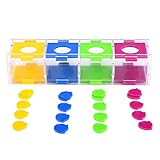 Allsmart Futterspielzeug, Vogel, 28 X 8 X 4, Buntes Spielzeug, Interessante Vögel, Intelligenztraining, Interaktives Puzzle-Spielspielzeug