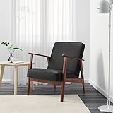 DiscountSeller EKENÄSET Sessel, Idhult schwarz, 64 x 81 x 75 cm, strapazierfähig und pflegeleicht, beschichteter Stoff, Sessel & Chaiselongues, Sofas & Sessel, Möbel, umweltfreundlich