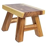 ULDIGI Hocker Tritthocker Kleinkind-Töpfchenhocker Kinderhocker Reisefuß Kleiner Holz-Tritthocker Erhöhung Des Hockenden Holzfußhockers Tritthocker Holzmöbel Vertikal