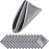 12 Stück Stoffservietten, 43,2 x 43,2 cm, Polyester-Servietten für Party, Hochzeit, Stoff, weiche Küche, Abendessen, Tisch-Design-Matte