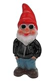 Kremers Schatzkiste Gartenzwerg Cool aus bruchfestem PVC Zwerg - Made in Germany Figur, Mehrfarbig, 29cm