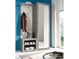 möbelando Garderobe Dielengarderobe Flurgarderobe Komplett Set Flur Rio de Janeiro III