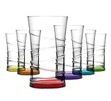 LAV Coral Set mit 6 farbigen Gläsern, 350 ml