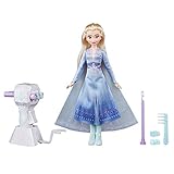 Disney Die Eiskönigin Flechtspaß Elsa Puppe mit extralangem, blondem Haar, Styler und Haarclips – Spielzeug für Kinder ab 5 Jahren