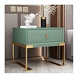 AINSTE Nachttisch Schlafzimmer Aufbewahrung am Nachtschrank Mini -Nachtschrank mit Einer Schublade Goldener Bein-/Schwarzbein -Nachtschrank Nachtschrank (Size : Gold Cabinet feet, Color : 03)